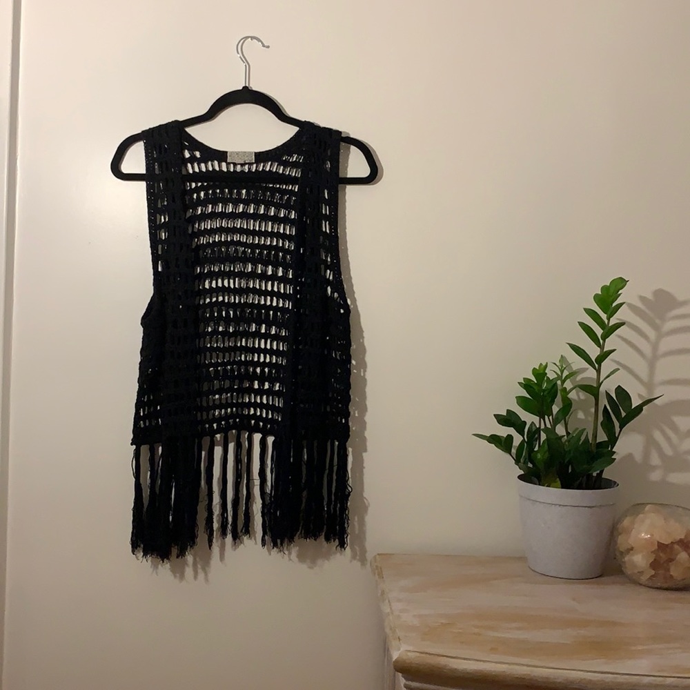 Bohemian Crochet Vest